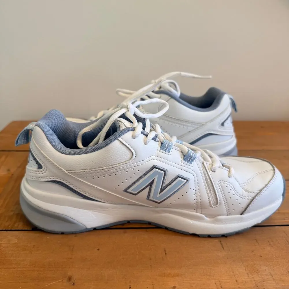 New Balance 608v5 Women's Casual Comfort Cross Trainer - White/Light Blue SZ 9.5